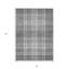 Tapis extérieur lavable à carreaux gris et noir 3 pi x 5 pi ivoire
