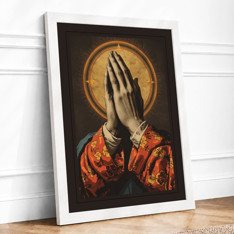 Prayer And Blessing Surrealism - Print, A3 - 42.0 x 29.7 cm, White