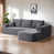 Tissu gris