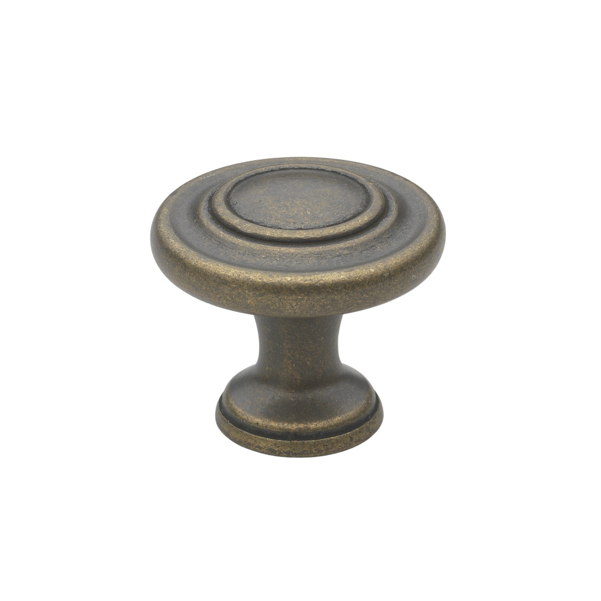 Mushroom Knob Multipack, Antique Brass