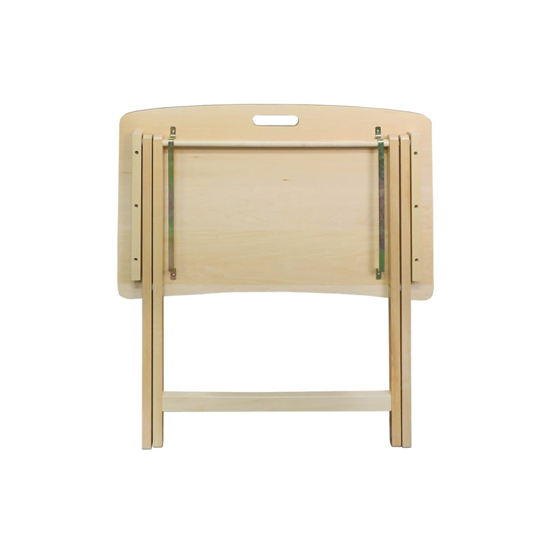 Table pliante portative, Bois de tilleul naturel