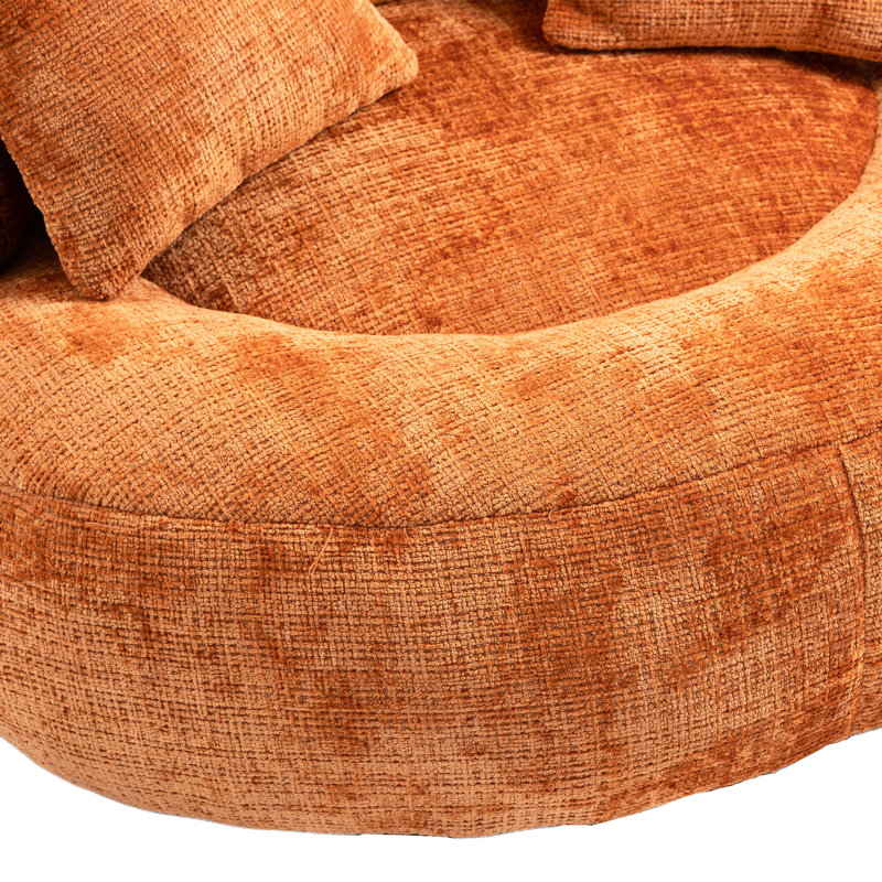  Fauteuil de jeu Bean Bag, Chenille orange