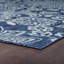 Tapis intérieur / extérieur bleu marine / gris clair Curvin-1981480438