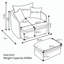 Fauteuil d'appoint pivotant surdimensionné rembourré avec repose-pieds-131277057