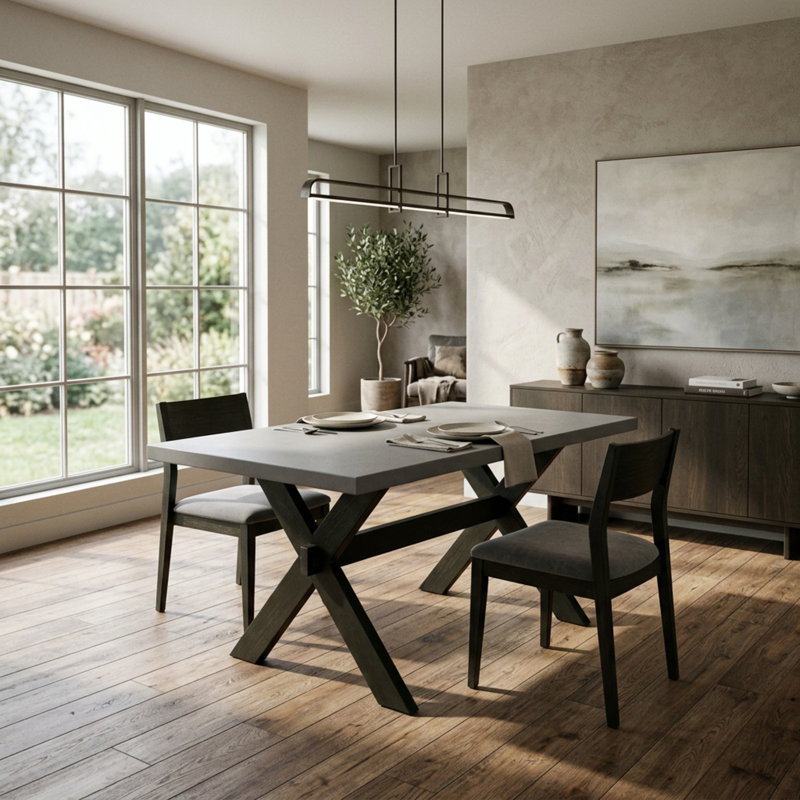 Concrete Top Dining Set