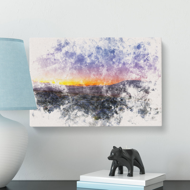 Sunrise Over The Yorkshire Dales - Wrapped Canvas Print, 60cm H x 91cm W x 3cm D