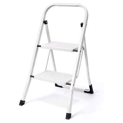 2 - Step Steel Lightweight Folding Small Step Ladder -  Delxo, Delxo-L00003