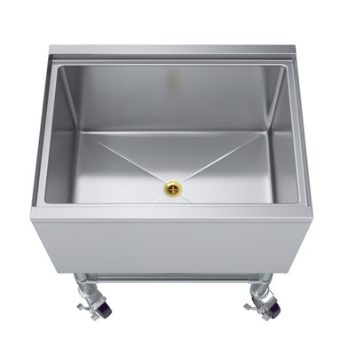 Amgood 18 in. x 24 in. Mobile Ice Bin With Sliding Lid