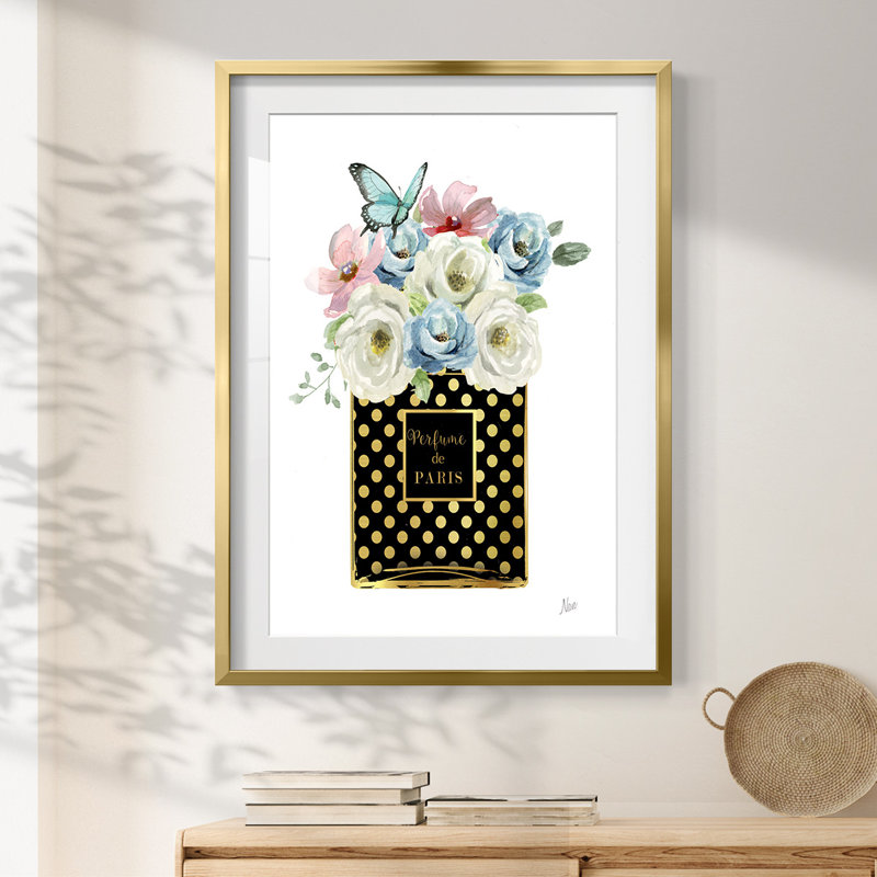 Kimberline - Toile tendue avec châssis, H 28,5 po x l 20,5 po, Doré