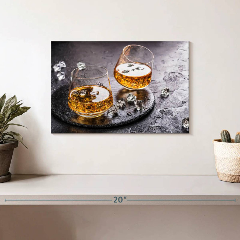 Yarlin Cognac On Ice, 8" H x 12" W