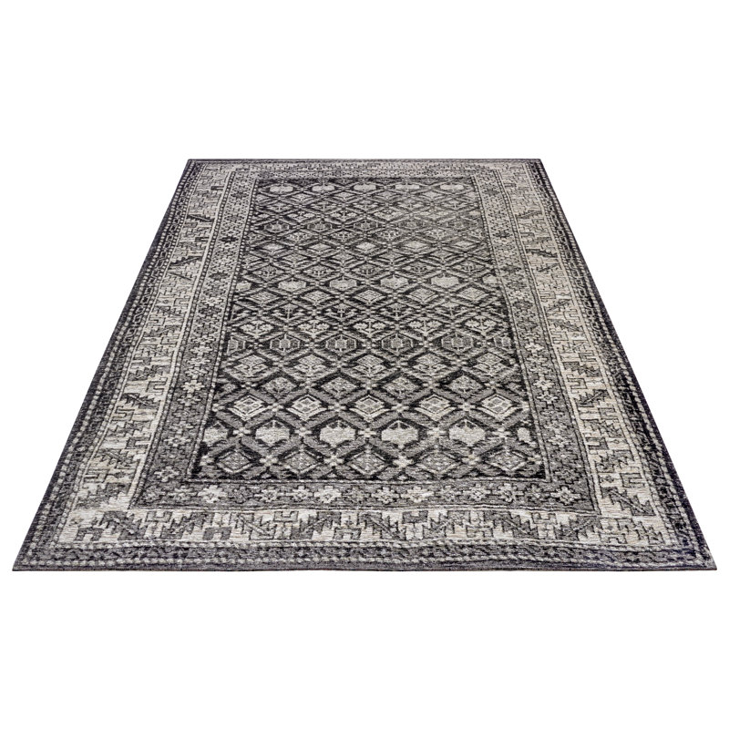 Catania Black Rug, Rectangular 200 x 285cm