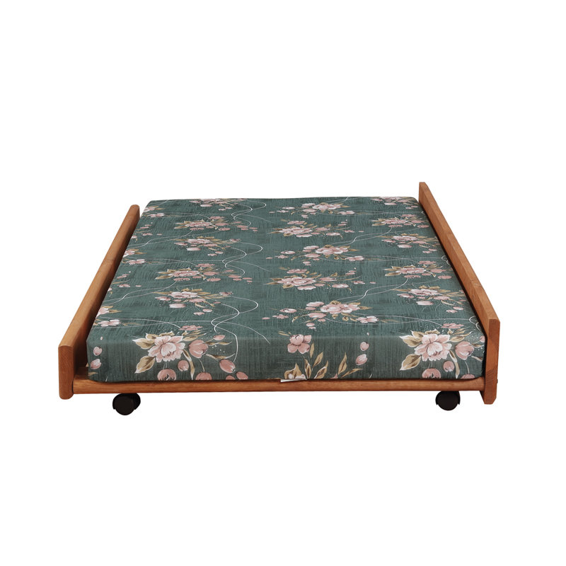 Finition contemporaine - Lit gigogne en bois avec matelas Bunkie Stevie