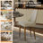 Teferi Modern Faux Leather & Metal Side Chair Dining Chair-114193029
