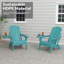 Ensemble de 4 chaises Adirondack réglables Hdpe-1664118196