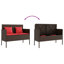 Banc de patio avec coussins Vidaxl-97884434