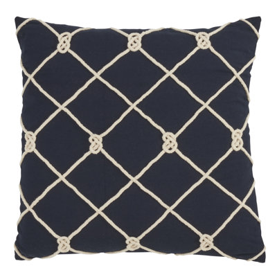 Coussin décoratif intérieur / extérieur en coton Corda Di Mare