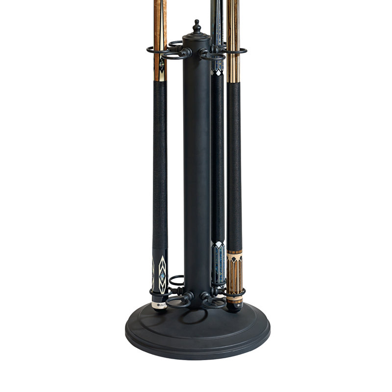 Support à 6 queues de billard American Heritage - Porte-queues de billard compact avec base durable, assemblage rapide et conception compacte