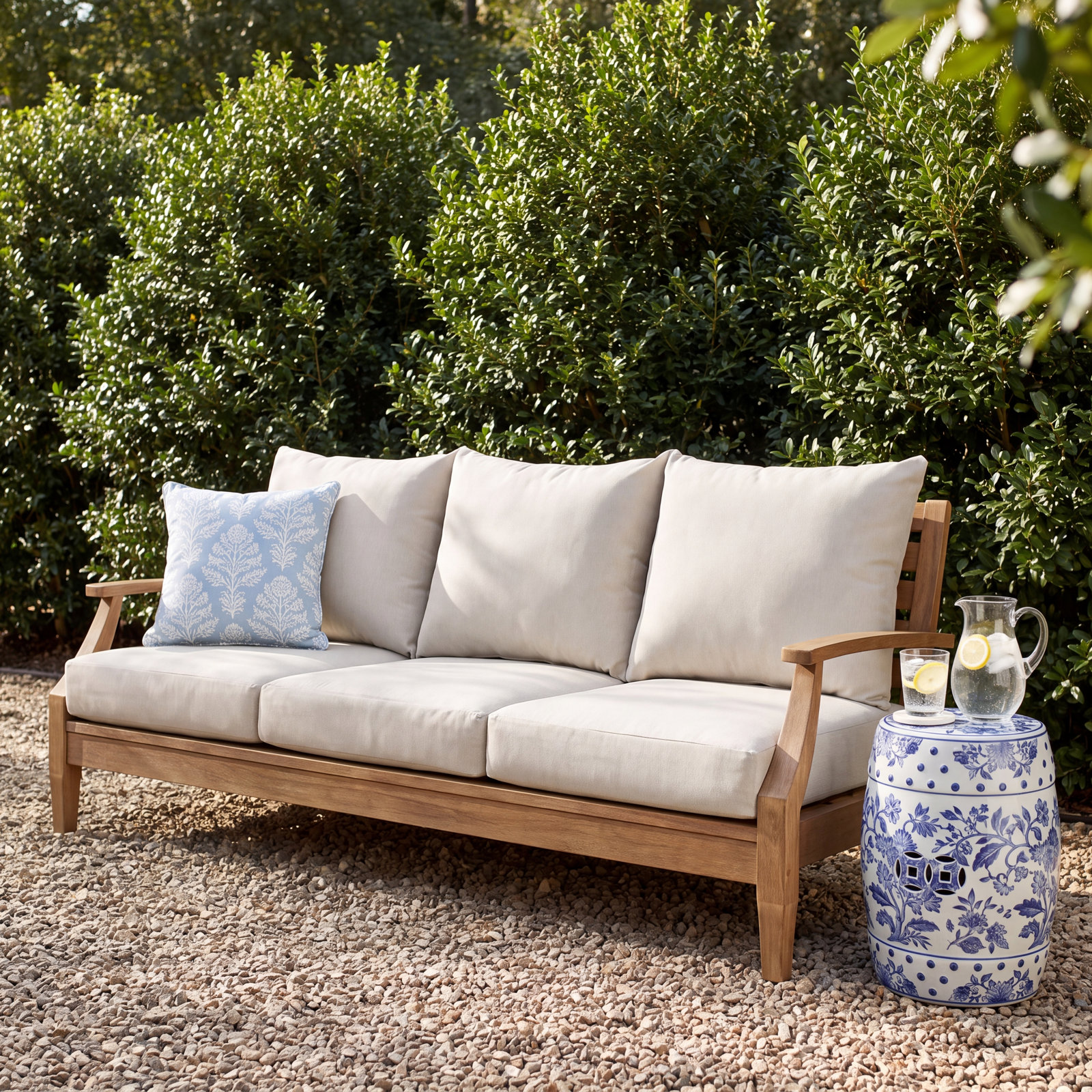 Ramblewood 23" Seat and Back Cushion, White