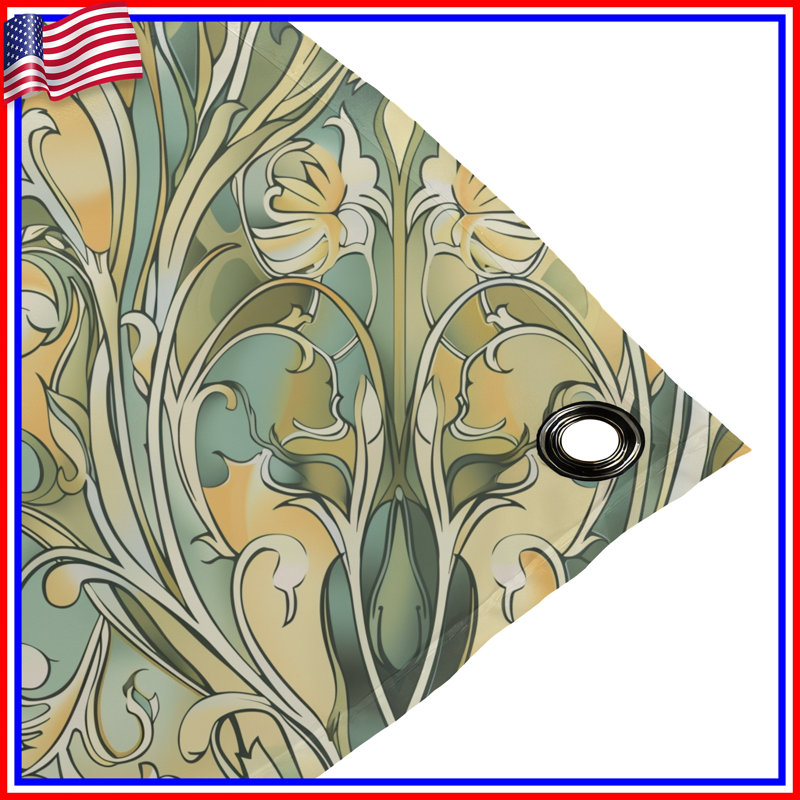 Tapisserie murale florale - Décoration murale à motif, 51in H x60in W with 4 Grommets