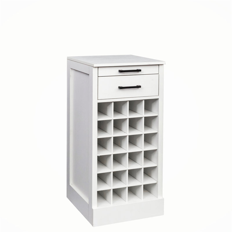 Stylish and Functional Modular Wine Bar Cabinet for Wine Enthusiasts, White