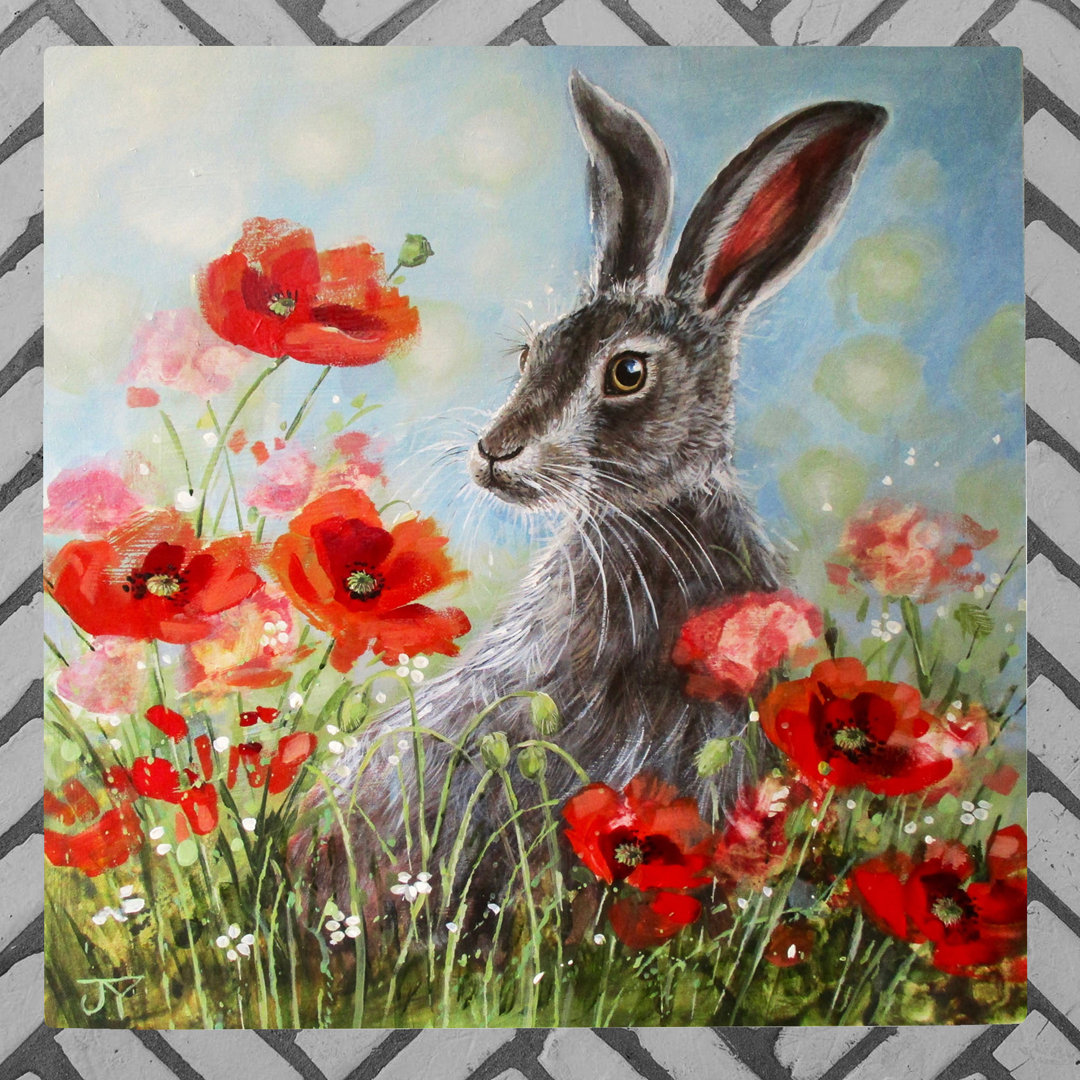 JUDITH YATES POPPY FIELD HARE 200X200
