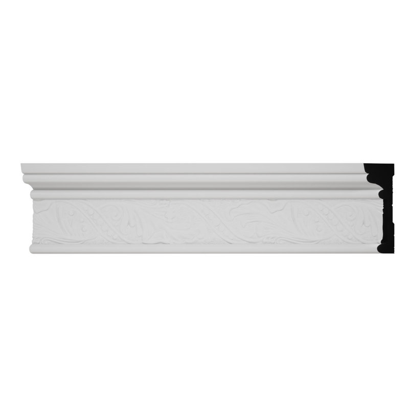Moulure décorative en PVC TrueCraft H 3 1/2 po x P 1 1/32 po x L 96 po, blanc