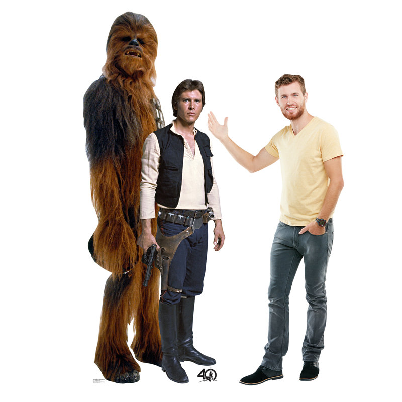 Han Solo and Chewbacca 88" Life-Size Cardboard Standup