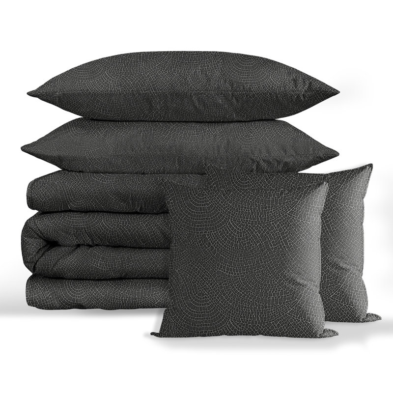  Housse de coussin carré et insert, Gris