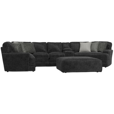 Delicia 4pc Sectional With Cuddler And Cocktail Ottoman