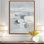 Peinture minimaliste grise, formes abstraites, art mural moderne encadré gris
