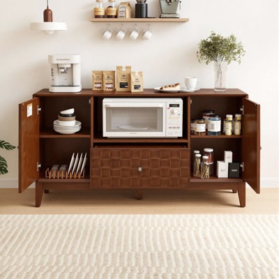 Buffet 56 "Mid-Century Buffet Cabinets 2 portes en bois et 1 tiroir