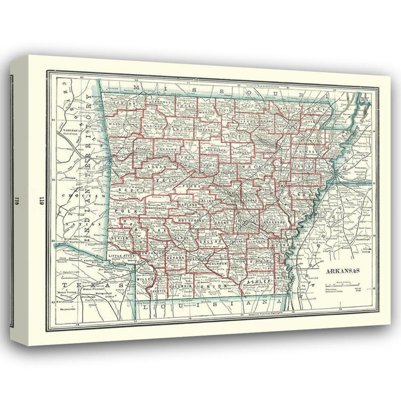 «Red Barrel Studio®», art sur toile tendue par Rathbun Gallery: Arkansas, Rathbun, 1893, H 36 po x l 44 po