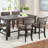 Upholstered Counter Stool with Solid Wood Frame-95864979
