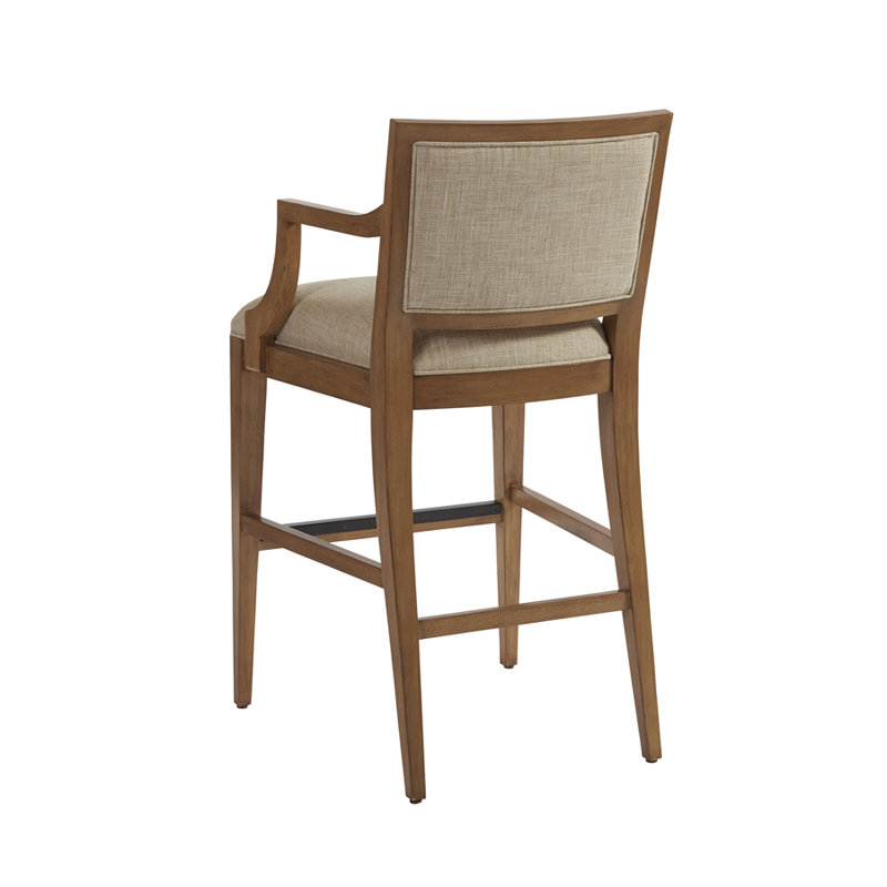 Newport Eastbluff Upholstered Counter Stool, Sandstone, Bar Stool (30" Seat Height), Beige