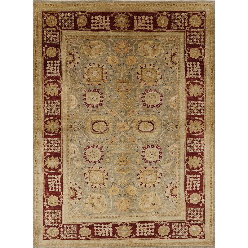 Tapis oriental gris / rouge Cliveden, Rectangle 2 pi x 3 pi