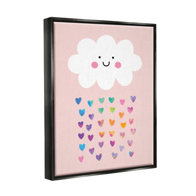 «Rains Rainbow Hearts with Happy Cloud», art mural par Seven Trees Design