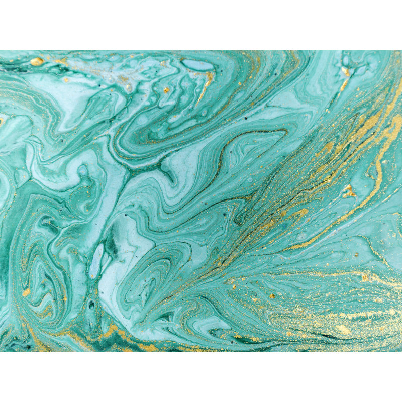 Décoration murale en acrylique bleu et quartz, H 40 po x l 30 po x P 1 po