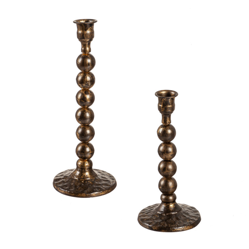 10.5'' H Metal Tabletop Candlestick