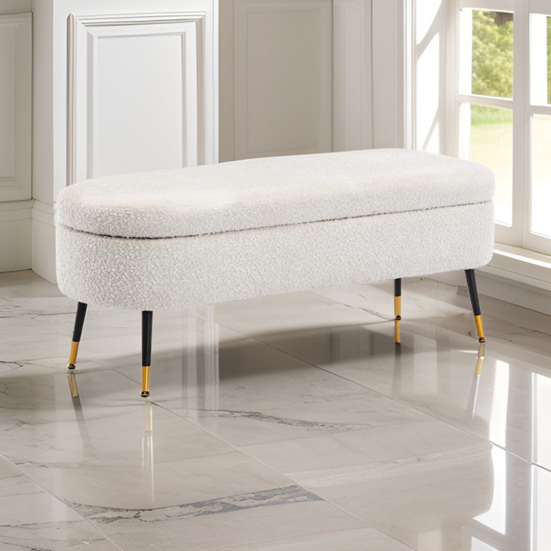 Banc de rangement rembourré Didymus