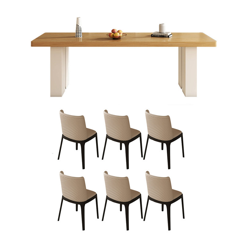 Ensemble de table à manger moderne et minimaliste pour un usage domestique, H 29,52 po x L 70,86 po x l 31,49 po