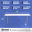 Rectangular Blow-Moulded Plastic Folding Training Seminar Table-61206874-61206871