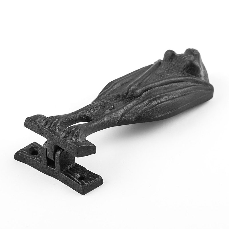 Heurtoir de porte en fonte noire H 5 po x l 2 po