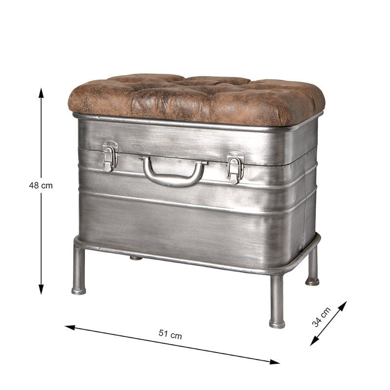 Mariano Faux Leather Upholstered Storage Bench