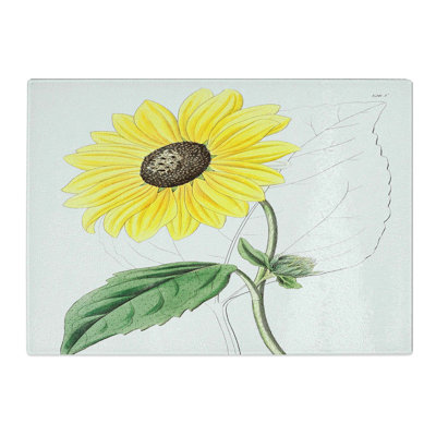 Tempered Glass a Californian Sunflower Chopping Board