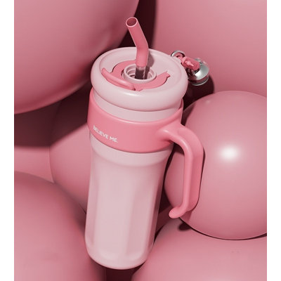 Bouteille d'eau Bouteille d'eau Flacon gobelet 40 oz Tasse à gobelet à double paroi avec poignée et gobelet isotherme pour café