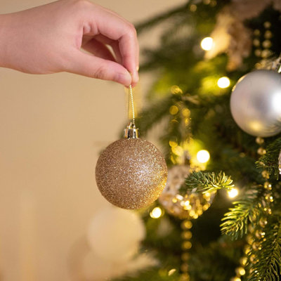 Ensemble d'ornement de décoration de sapin de Noël, 50 carats, 2,36 pouces