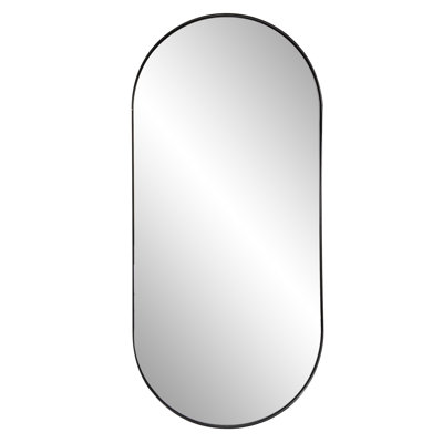 Stainless Steel Frame Oval Wall Mirror