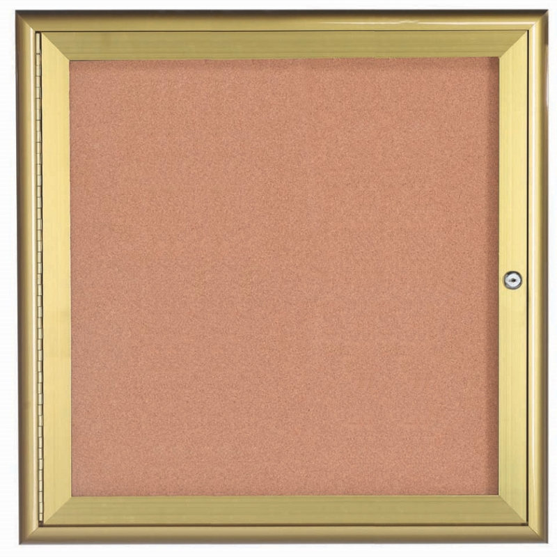 Tableau d'affichage fermé, Or, Un, H 24 po x l 18 po