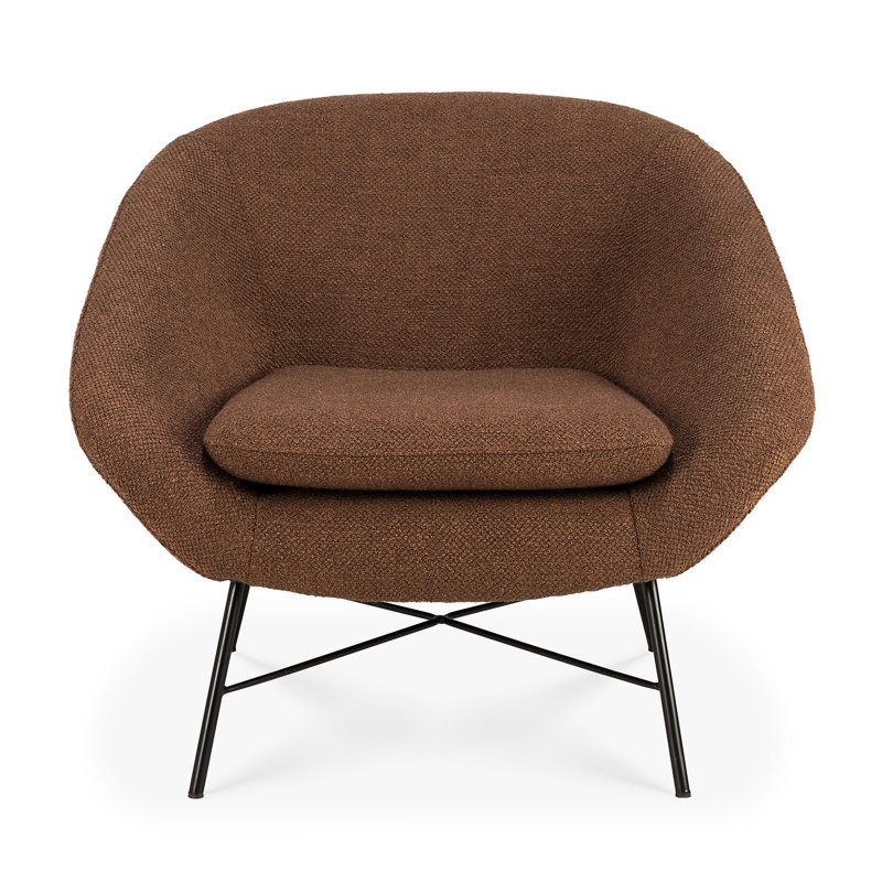 Barrow Barrel Chair, Copper Polyester Blend