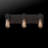 Jaquae 18" 3-Light Matte Black Vanity Light